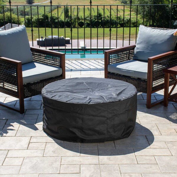 Outdoor propane fire table